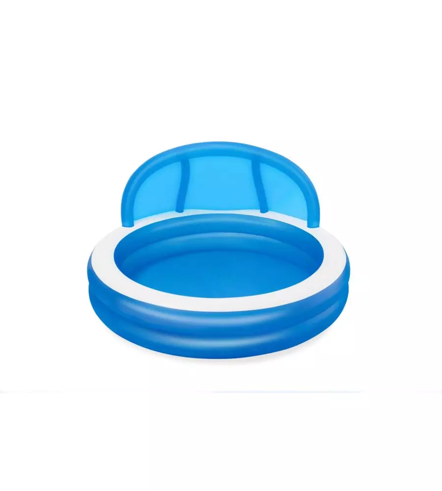 PISCINA GONFIABILE ROTONDA CON TETTUCCIO BESTWAY "GIORNI D'ESTATE" 241X140 CM - COD. 54337